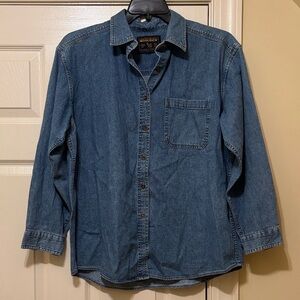 Woolrich Blue Denim Button Down Shirt size 0X